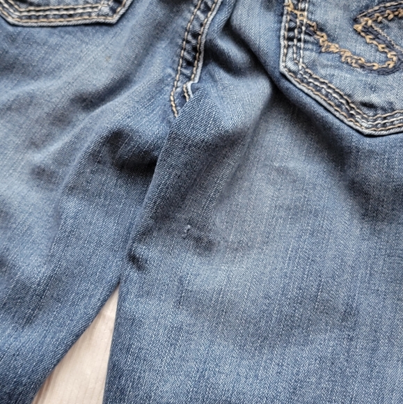 Silver Aiko Mid Flare Jeans Western Glove Works W26/L32 Super Stretch - Picture 9 of 9